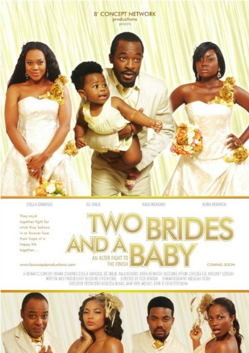 Two brides and a baby